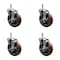 Service Caster 5'' High Temp Glass Filled Nylon 7/16'' Grip Ring Stem Caster Set with BRK, 4PK SCC-GR20S514-GFNSHT-TLB-716138-4 - alternate 1